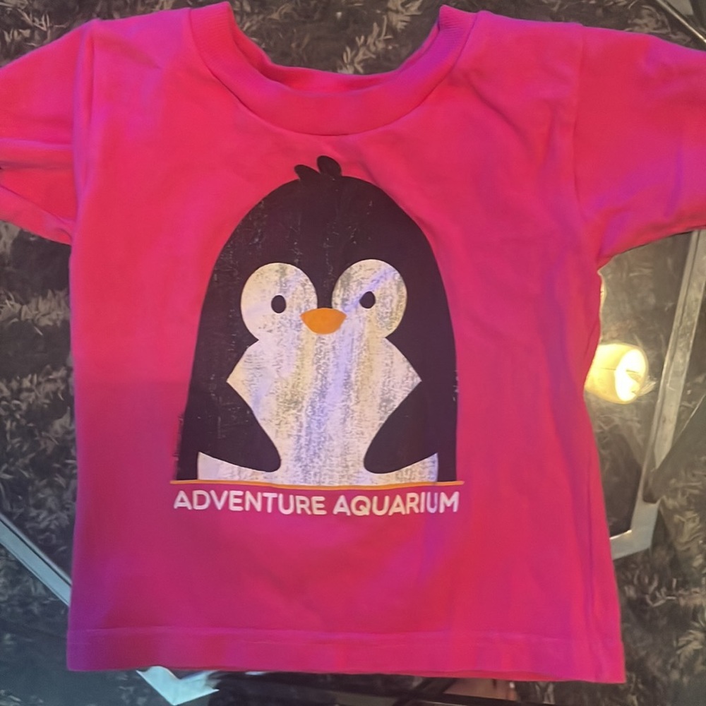 Adventure Aquarium Tee shirt pink infant girl size 18 months